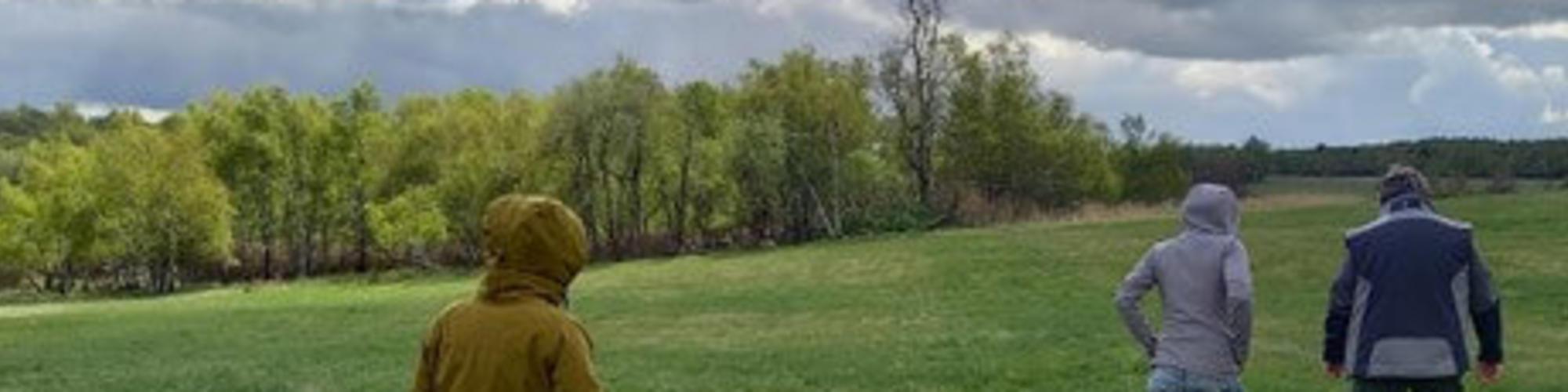 PEople on a field