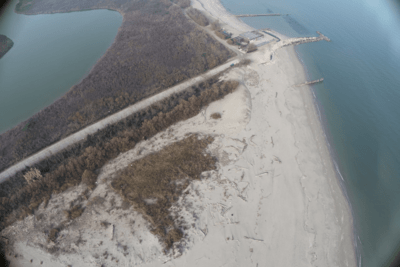 Boday of water in the Emilia-Romagna region
