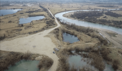 Landscape of the Timis river